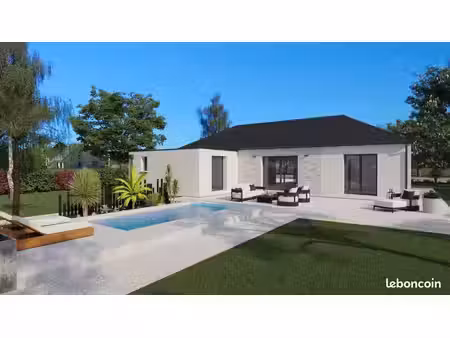 terrain avec maison neuve à vendre