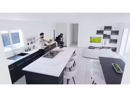 terrain avec maison neuve à vendre