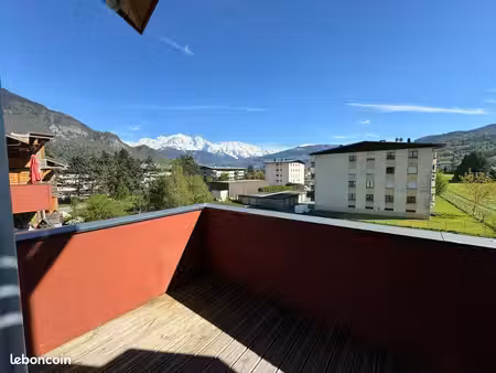 appartement t3 - meublé - vue mont blanc