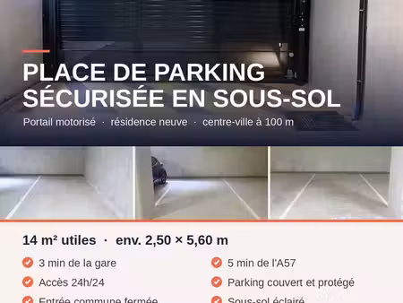 parking la crau centre ville sécurisé