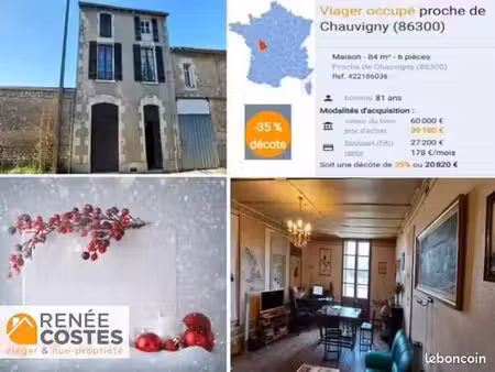 remise en viager 6 pièces 84 m²