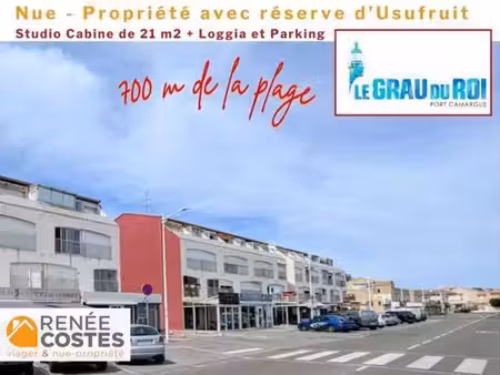 vente en nue propriété - f71 ans - le grau du roi (30240)