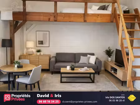studio meublé de 19 40 m² avec mezzanine  loué  en rez-de-chaussée · camors (56)