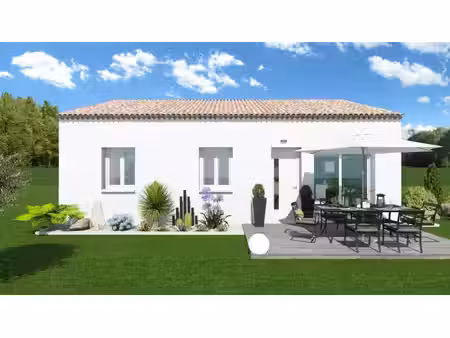 terrain avec maison neuve à vendre