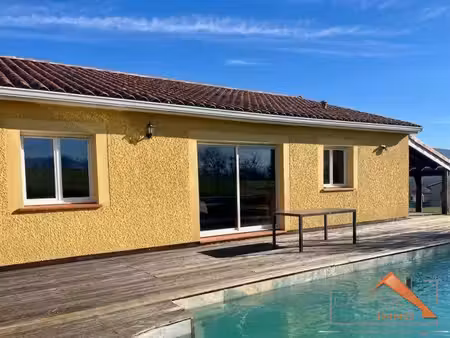 magnifique villa t5 - piscine & vue pyrénées (entre boussens et salies-du-salat)