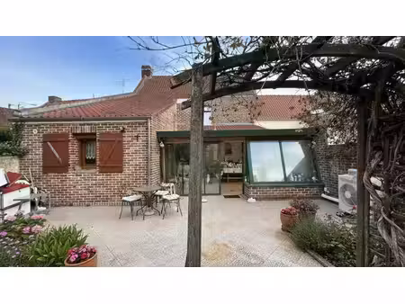 maison semi-plain-pied 4 chambres  jardin et grand garage sur rouvroy village