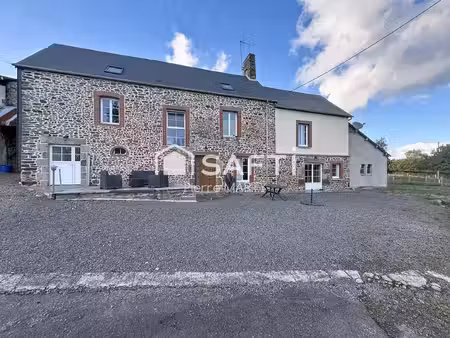 vente maison 6 pièces 160 m² tirepied-sur-sée (50870)