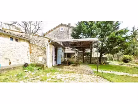 lussan la lèque maison en pierre 140 m2 dépendance piscine & tennis