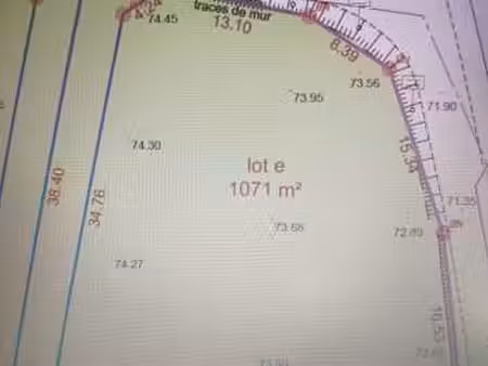 vente terrain à chinon (37500) : à vendre / 1071m² chinon