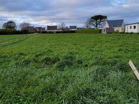 saint pabu : terrain 610 m² libre de constructeur