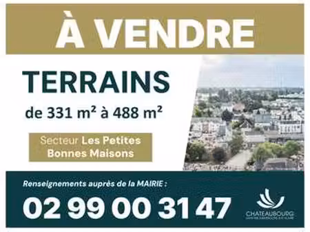 vente terrain à châteaubourg (35220) : à vendre / châteaubourg