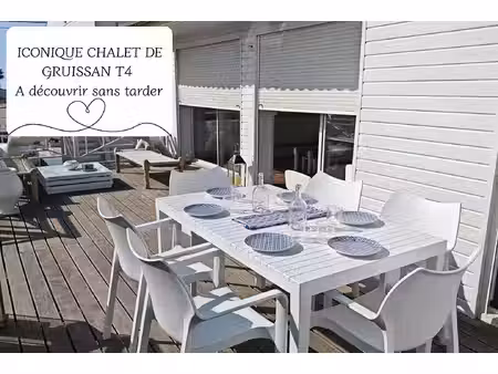 chalet emblématique de gruissan ? vue mer  authenticité et confort moderne
