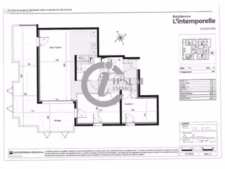 appartement 3 pièces 67 m²