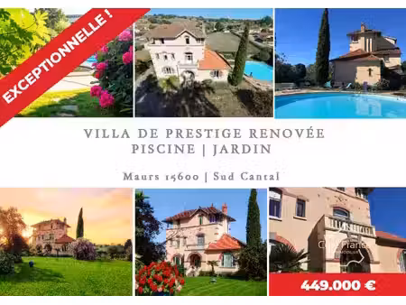 magnifique villa d'architecte avec piscine et jardin à maurs