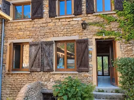 theizé 69620 – maison en pierre du beaujolais entièrement rénovée – 120 m² – terrain 719m²