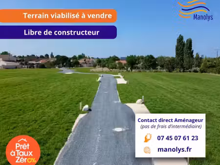 vente terrain 300 m² nancras (17600)