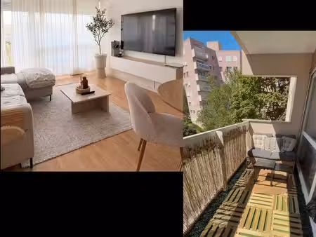 appartement t3 familial et lumineux avec balcon sur parc — évry grand-bourg