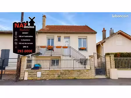 pavillon 5 pièces 108 m²
