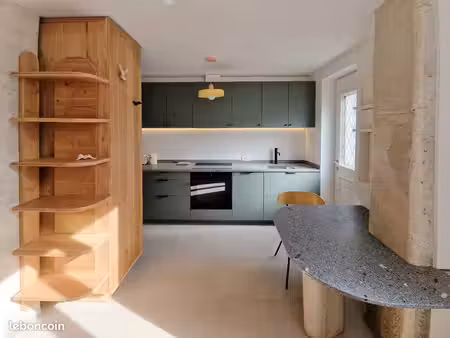 studio meublé  conçu et rénové par un architecte