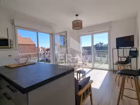 appartement 3 pièces lumineux avec vue sur la canche à étaples - dernier étage  idéal rési