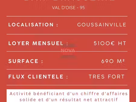 bar  brasserie  restaurant 505 m² goussainville