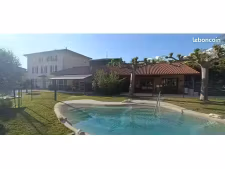 tènement (2 maisons) 440 m2  piscine-spa-sauna  tout refait à neuf  centre bourg  terrain 