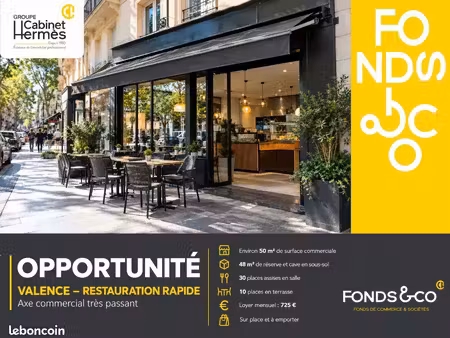 fonds de commerce restaurant 98 m²