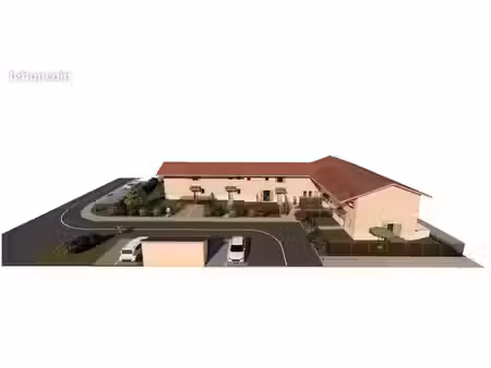 pérouges – plateau à aménager de 101 m² avec jardin privatif de 95 m²