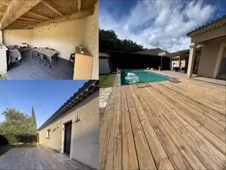 maison récente 125m² - 3 ch - piscine - plain-pied - saint-montan