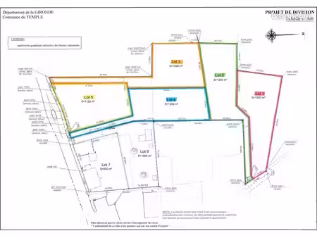 terrain 1200 m² le temple