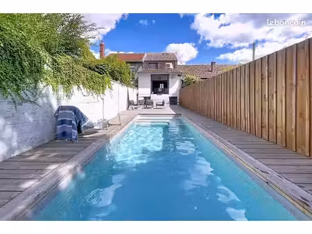échoppe rénovée - bègles/talence - 3 chambres + 1 bureau - 3 chd + 1 bureau + piscine et c