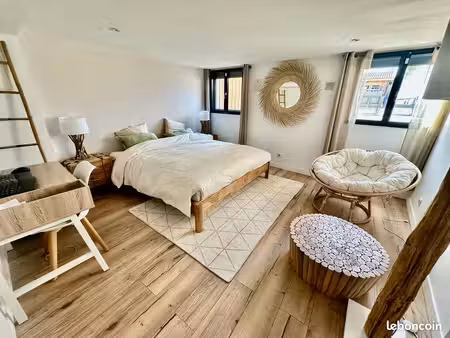 échoppe meublée  3 ch  jardin sud + piscine  dpe b  talence/bègles