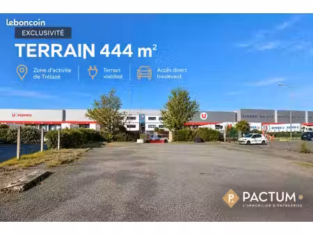 terrain à bâtir viabilisé – 444 m² – zone d'activité trélazé