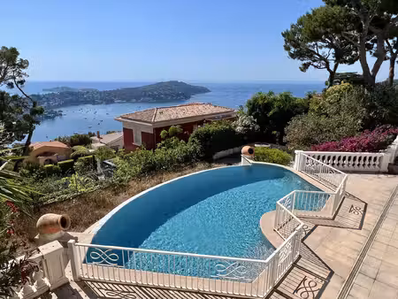 col villefranche villa 298m2 vue mer panoramique cap ferrat piscine terrasse jardin garage