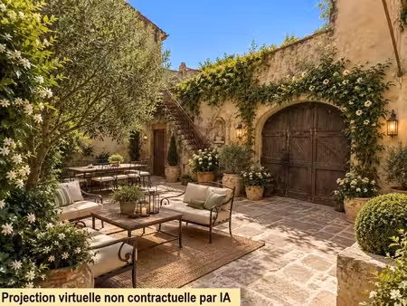 roquemaure (30150) – hôtel particulier – 460 m² – éléments d’architecture anciens – cour i