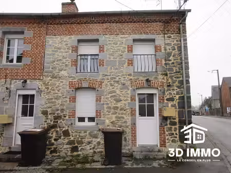 location maison 3 pièces 61m² flaumont waudrechies 59440