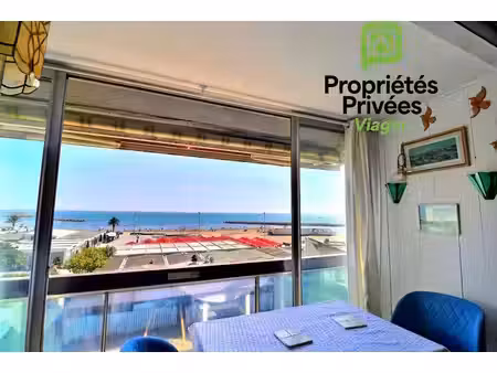 vente en nue-propriete - studio la grande motte - vue mer