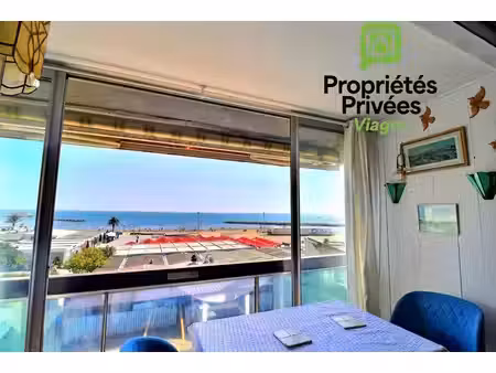 vente en nue-propriete - studio la grande motte - vue mer