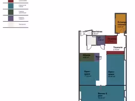 location bureaux lyon 69002 135m²