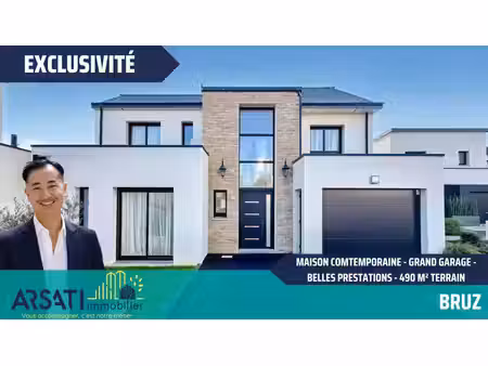 bruz - maison contemporaine 151 m2 - 490 m2 de terrain - sud - 4