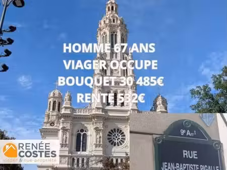 viager occupé - h66 ans - paris (75009)