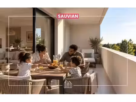 vente appartement neuf sauvian - - surface privée