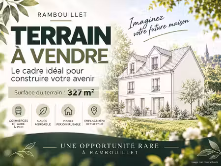 rambouillet – terrain à bâtir 327 m²