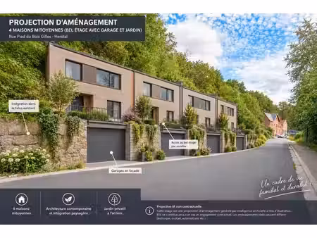 opportunité à bâtir : poss. 4x maisons - 1355m² - libre !!