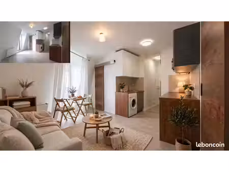 studio 2 pièces 23 m² refait à neuf bien équipé proche transport et sans vis-à-vis