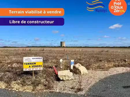 vente terrain 400 m² saint-pierre-la-noue (17700)