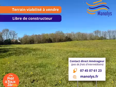 vente terrain 416 m² le thou (17290)