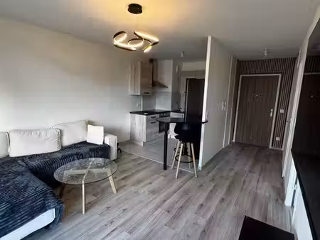 t2 meublé récent – balcon + garage – chevigny-saint-sauveur