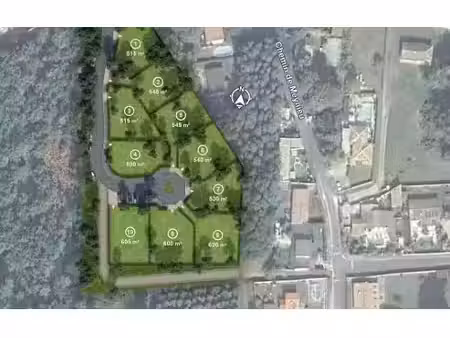 vente terrain 515 m² à brach (33480)  106 000 €