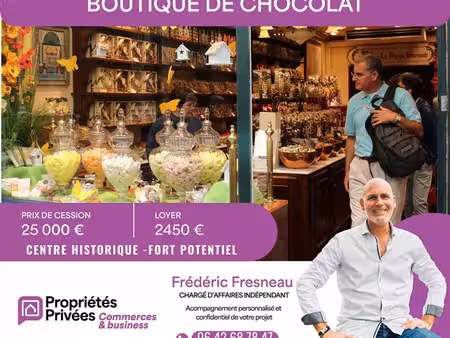 secteur vannes - chocolaterie  emplacement commercial recherché